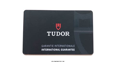 tudor watch service card.